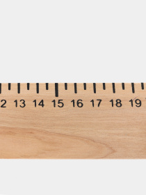 Линейка деревянная (упаковка 50шт)