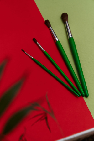 Пони круглая окрашеная ручка