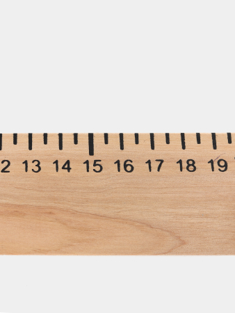 Линейка деревянная (упаковка 50шт)