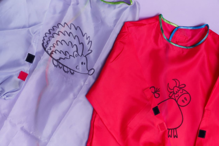 Фартук с цельным рукавом+рисунок